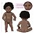Boneca Bebê Reborn Realista Negra 20 Itens Bolsa Maternidade - Imagem 6