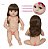 Boneca Reborn Cabelo Castanho Bolsa Acessórios + Carrinho - Imagem 6