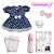 Boneca Reborn Realista Menina Morena Linda 13 Itens Enxoval - Imagem 4