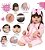 Boneca Reborn De Silicone Cabelo Castanho Menina Princesa - Imagem 3