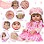 Boneca Bebe Reborn Realista Menina Loira Linda Pode Banho - Imagem 3