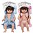 Boneca Reborn Gêmeos Realista Casal Cabelo Castanho + Itens - Imagem 1