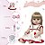 Boneca Reborn Realista Loira Princesa Com Chupeta 13 Itens - Imagem 4