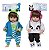 Bebe Reborn Gêmeos Casal Pandinha Girafinha Baby Com Itens - Imagem 1