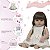 Bebe Reborn Realista Menina Linda Com Bolsa Enxoval Completo - Imagem 3