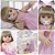 Bebe Reborn Realista Menina Coelhinha Loira Enxoval Luxo - Imagem 1
