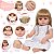 Boneca Reborn Realista Menina Loira 46cm Enxoval Completo - Imagem 3
