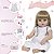 Boneca Reborn Realista Menina Loira 46cm Enxoval Completo - Imagem 4
