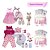 Bebê Reborn Gêmeas Girafa Loira Coelha Morena Kit 44 Itens - Imagem 3