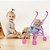 Boneco Reborn Careca Olhos Claros 43cm Com Carrinho Infantil - Imagem 5