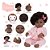 Boneca Reborn Realista Negra Cabelo Cacheado Linda Completa - Imagem 2