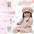 Boneca Reborn Realista Menina 100% Vinil Siliconado 13 Itens - Imagem 4