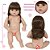 Boneca Reborn Silicone Enxoval Completo Vestido Florido Azul - Imagem 6
