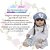 Boneca Reborn Menina 100% Silicone 13 Itens Pode Dar Banho - Imagem 2