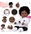 Boneca Reborn Realista Negra Linda Enxoval Panda Itens Luxo - Imagem 3