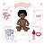 Boneca Reborn Bebê Realista Negra Pijama Roupão 13 Itens - Imagem 4
