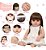 Boneca Reborn Realista Menina Cabelo Castanho Kit Itens - Imagem 3