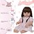 Boneca Reborn Realista Menina 46cm Enxoval Completo Bolsa - Imagem 4