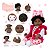 Boneca Reborn Realista Girafinha Negra Enxoval Luxo 24 Itens - Imagem 3