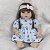 Bebê Reborn Articulada Com Lindo Vestido 46cm C/ Acessórios - Imagem 5