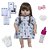 Bebê Reborn Articulada Com Lindo Vestido 46cm C/ Acessórios - Imagem 1