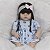 Boneca Reborn Realista 100% Vinil Siliconado Lindo Vestido - Imagem 5