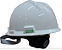 Capacete Branco Com Catraca e Jugular - MSA - CA498 - Imagem 1