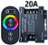 Controladora RGB Touch screen 250W 20A 12v-24v Comando Analogico P/ Fita leds - Imagem 1