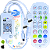 Controladora RGB WIFI MUSICAL PLUG DUPLO C/ MIC. APP MAGIC HOME Conecta Com Google Alexa Para FITA LED RGB 4T Módulo LED Analógica 3528 5050 6060 12V-24V - Imagem 1