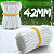 KIT COM 400pçs de Cabos 4,2CM PVC BR Fios Acabamento Branco 42MM Para Neon Fita De LED 5V 12V 24V - Imagem 3