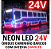 Rolos Com 25mts Mangueira Neon LED 24V 6X12mm Branco Frio 8000k 12w/mt Flexível 24volts - Imagem 4