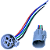 CHICOTE RABICHO 19MM CONECTOR C/ RABICHO 5 FIOS COMPRIMENTO 17CM - Imagem 1