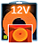 Mangueira Neon LED 12V 5mts 6X12mm Laranja 12w/mt Flexível Corte 2,5cm 12volts - Imagem 1