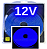 Mangueira NEON LED 12V 5MTS 6X12MM AZUL ROYAL 12W/MT Rolos C/ 5 Metros Flexível Alto Brilho Corte 2,5cm 12volts - Imagem 1
