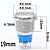 chave botão 19mm sem trava Luz verde pulsante tipo buzina inox metal universal 12v 24v - Imagem 5