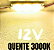 Módulo LED Mega Lente 3030 3W 12V 3-LEDs Branco Quente 3000K IP67 12Volts 60º Injetado Para Letreiros Super Leds - Imagem 2
