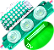 Módulo LED Mega Lente 3030 3W 12V 3-LEDs Verde Puro IP67 12Volts 60º Injetado Para Letreiros Super Leds - Imagem 1