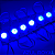 Módulo LED Mega Lente 3030 1.5W 12V 1-LED Azul Royal IP67 12Volts 60º Injetado Para Letreiros Super Leds - Imagem 2
