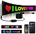 Painel LED Letreiro 12x60cm Matriz Digital Flexível USB 5V Luminoso olho Pixel 5volts Letreiro - Imagem 1