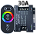 Controladora RGB Touch screen 360W 30A 12v-24v Comando Analógico P/ Fita leds - Imagem 1