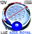 Luminária Refletor INOX P/ Piscinas AZUL 18W 12v IP68 125mm Rosca 1/2 21mm Prova D’água - Imagem 5