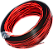 Rolos C/ 100mts Cabo Bicolor VM/PT 2X1,5mm 2Vias Paralelo P/ som ou LED 12v 24v fios Vermelho Preto - Imagem 1