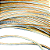 Rolos C/100mts Cabo 30AWG 2X0.30MM 2Vias Fio Dourado Prata Transp. P/ Neon Fita LED 12v 24v Cristal - Imagem 5