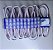 Micro Módulo LED 2835 30mm 0,6W 3-LEDs Azul Royal 12V IP67 Injetado Lente 160º - Imagem 3