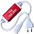 Conector Plug Vermelho 15A Para Mangueira LED COB 8MM Suporta Ate 100mts Com Tomada - Imagem 5