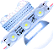 Módulo LED 2835 AC 110V 1,5W Branco Frio 8000K 3-Leds ip67 Direto Na Energia Injetado Lente 170º 127V P/ Luminosos - Imagem 1