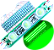 Módulo LED 2835 AC 110V 1,5W Verde Puro 3-Leds ip67 Direto Na Energia Injetado Lente 170º 127V P/ Luminosos - Imagem 1