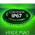 Ultra Fita LED Maleável IP67 6mm A Prova Dagua Verde Puro 12V 8W 120led /mt Zig Zag Faz Curvas 90º - Imagem 2