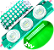 Módulo LED Mega Lente 3030 3W 24V 3-LEDs Verde Puro IP67 24Volts 60º Injetado Para Letreiros Super Leds - Imagem 1