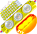 Módulo LED Mega Lente 3030 3W 24V 3-LEDs Amarelo Âmbar IP67 24Volts 60º Injetado Para Letreiros Super Leds - Imagem 1